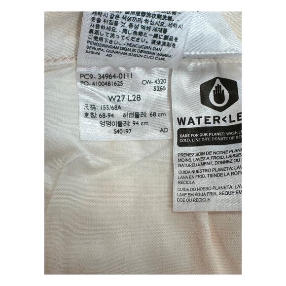 Levis Jeans Women 27x28 Premium Wedgie Straight Pink Button Fly High Rise‎ Big E - Picture 15 of 16